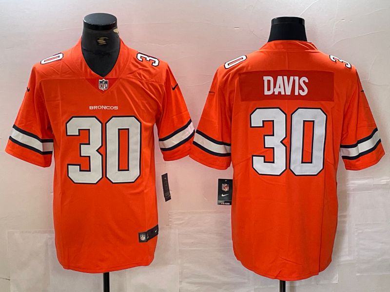 Men Denver Broncos 30 Terrell Davis Orange Generation 2024 Nike Limited NFL Jersey